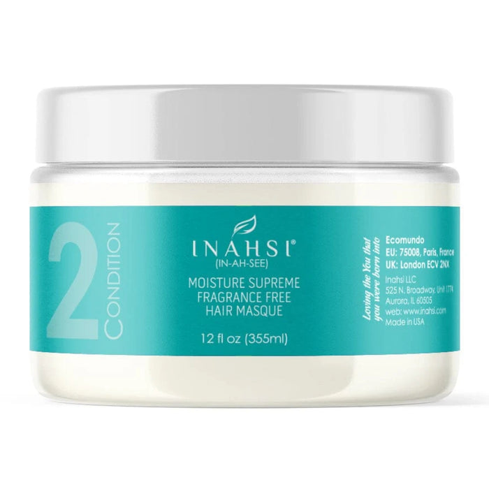 Masque capillaire sans parfum Moisture Supreme d'Inahsi Naturals 57 g