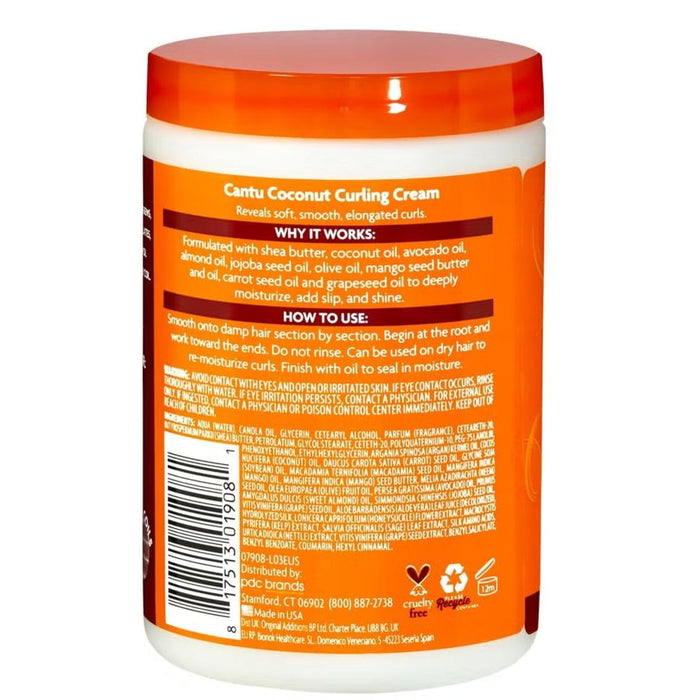 Cantu for Natural Hair Coconut Curling Cream - Curly Stop