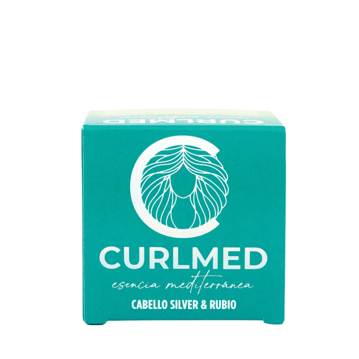 Curl Med Champú Sólido Cabello Silver y Rubio 80g - Curly Stop