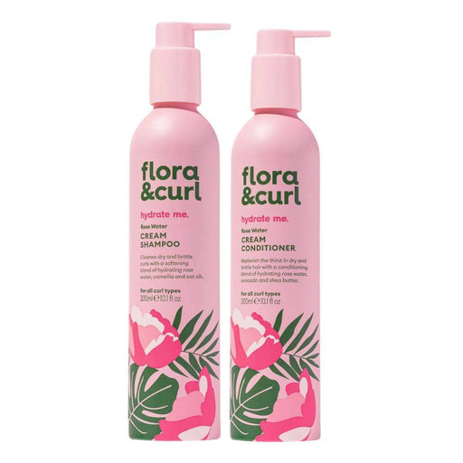 Flora & Curl Hydrate Me Rose Water Cleansing Duo - Curly Stop