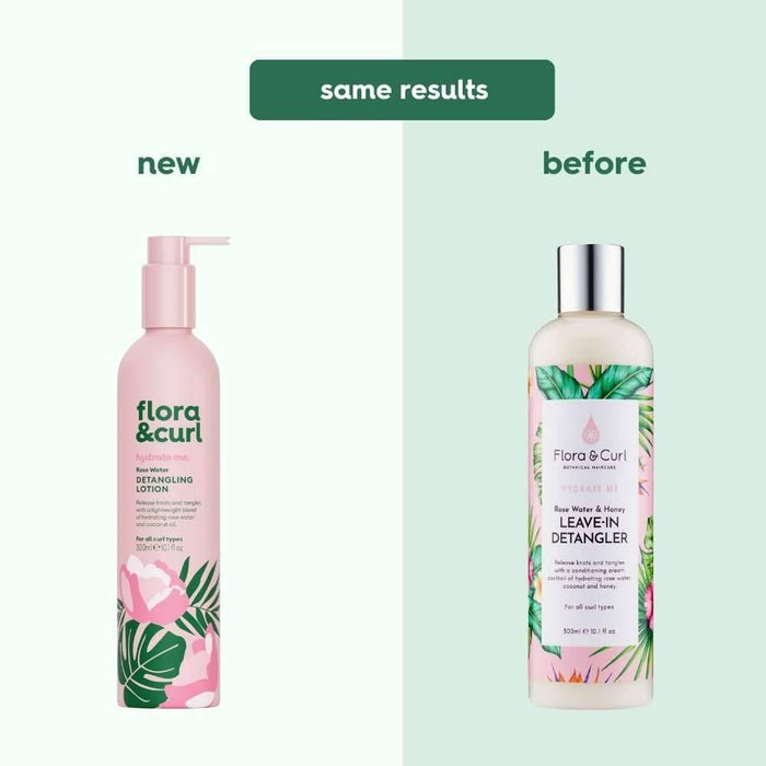 Flora & Curl Hydrate Me Rose Water Detangling Lotion 300ml - Curly Stop