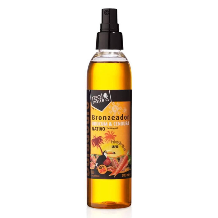 Real Natura Óleo Bronzeador Urucum + Cenoura (LSF15) - Curly Stop