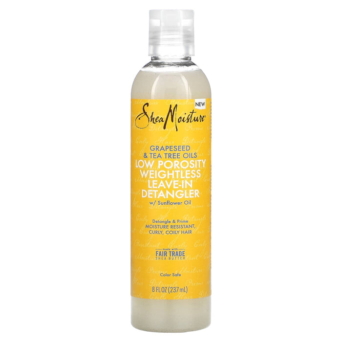 Shea Moisture Grapeseed & Tea Tree Oils Low Porosity Weightless Leave-In Detangler 237ml - Curly Stop