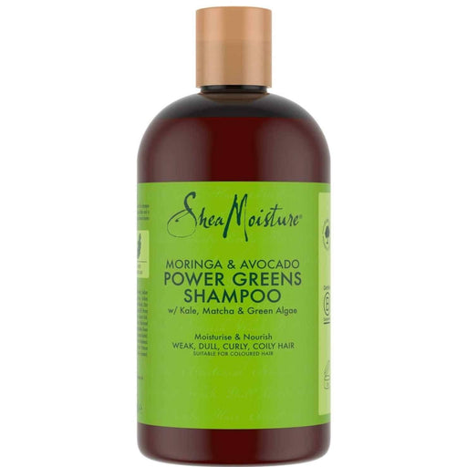 Shea Moisture Moringa & Avocado Power Greens Champú 384ml - Curly Stop