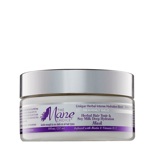 The Mane Choice Heavenly Halo Herbal Hair Tonic& Soy Milk Deep Hydrating Hair Mask 237ml - Curly Stop