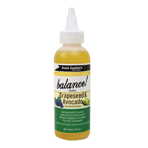 Aunt Jackie's Balance! Grapeseed & Avocado Oil 118ml - Curly Stop