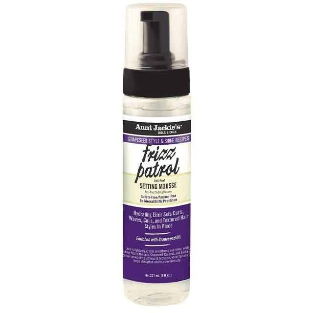 Aunt Jackie's Grapeseed Frizz Patrol Setting Mousse 237ml - Curly Stop