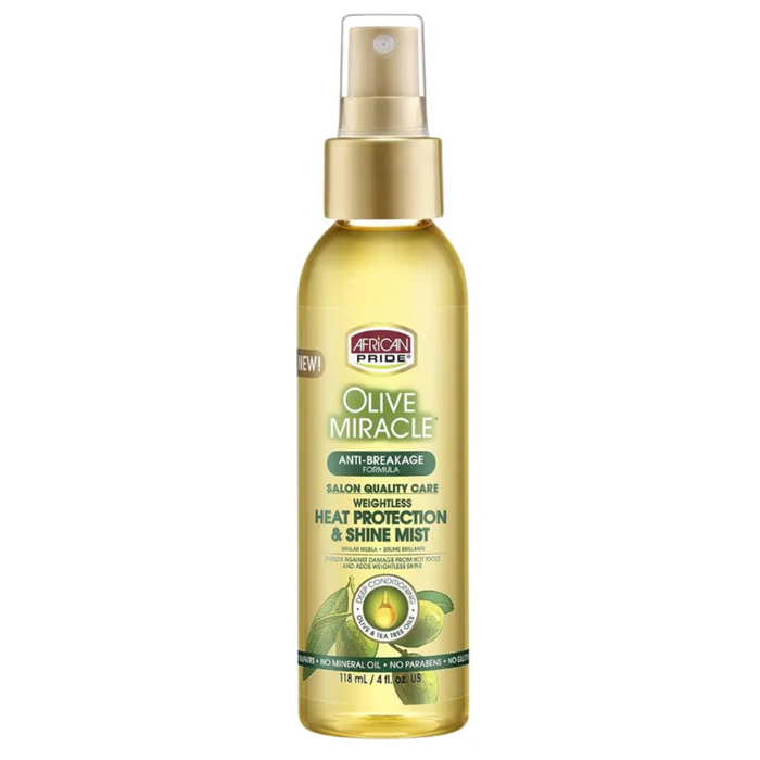 African Pride Olive Miracle Heat Protection and Shine Mist 118ml