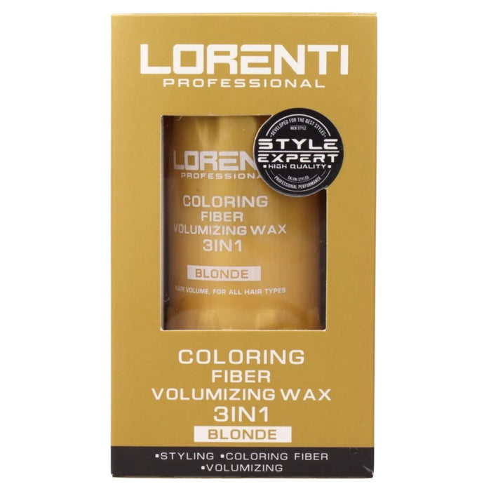 Lorenti Coloring Fiber Volumizing Wax 3 In 1 Blonde 30 gr