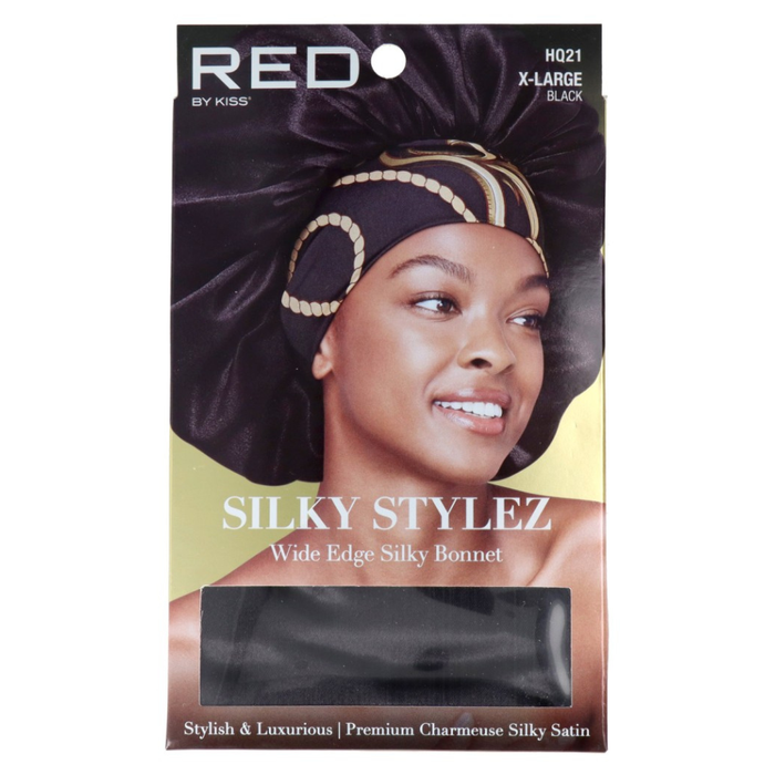Red Kiss Silky Bonnet Black XL
