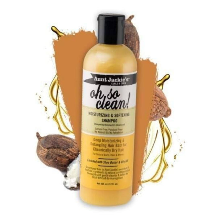 Aunt Jackie's Oh So Clean Moist and Soft Shampoo 355ml