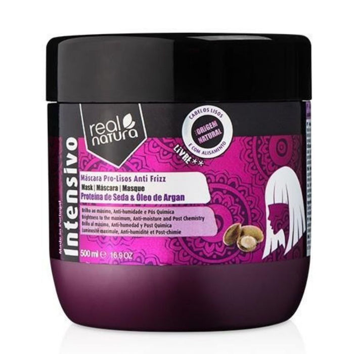 Real Natura Máscara Pro-Lisos Anti Frizz 500ml