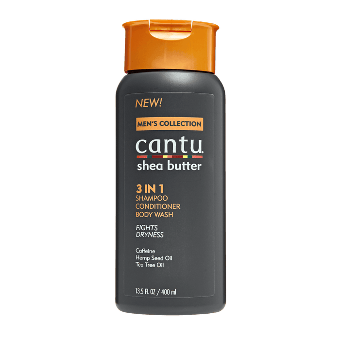 Cantu Men's 3 in 1 Shampoo Conditioner 400ml - Curly Stop