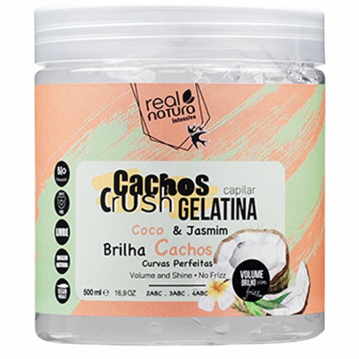 Real Natura Gelatina Capilar Cachos Crush Côco & Jasmim 500ml