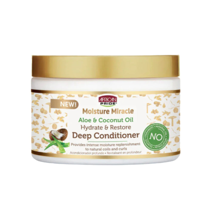 African Pride Moisture Miracle Aloe & Coco Deep Conditioner 12oz