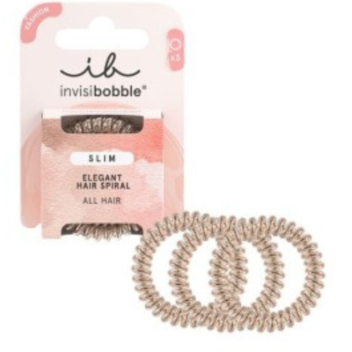 Invisibobble Slim Bronze Me Pretty 3 Pc
