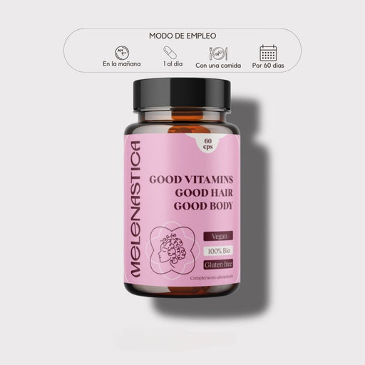 Melenastica Good Vitamins Good Hair Good Body 60cps - Curly Stop