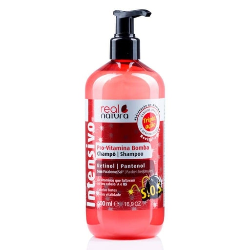 Real Natura Pro-Vitamina Bomba Shampoo 500ml - Curly Stop