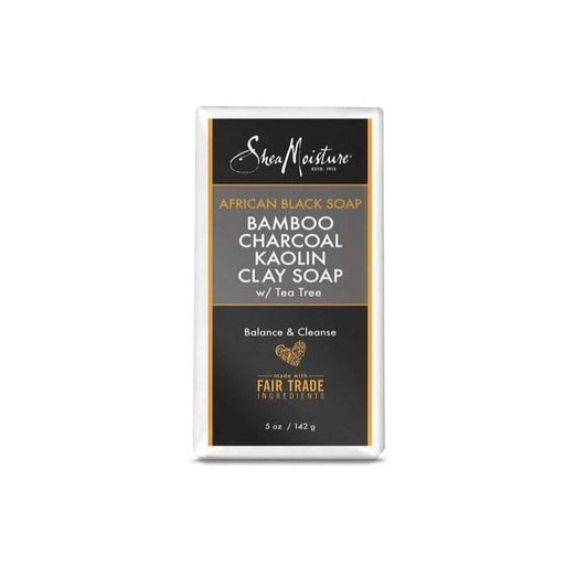 Shea Moisture African Black Soap Bamboo Charcoal Kaolin Clay Soap 142g - Curly Stop