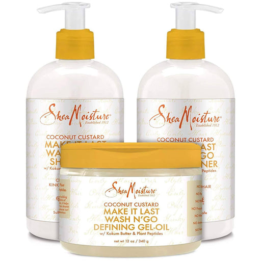 Shea Moisture Coconut Custard Make It Last Wash N´ Go Pack - Curly Stop