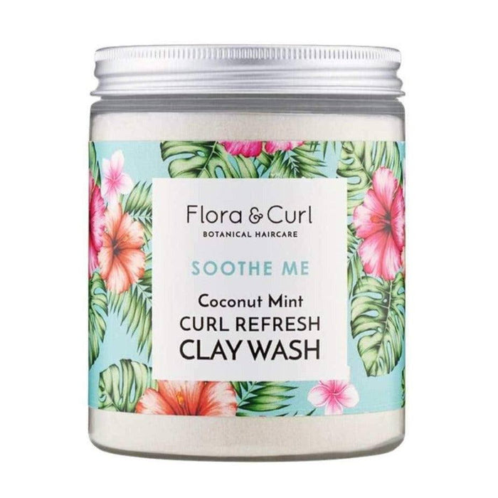 Flora & Curl Soothe Me Coconut Mint Curl Refresh Clay Wash 260ml - Curly Stop